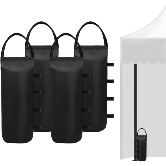 112 LBS Canopy Weights Sand Bags for Canopy Outdoor Advertising Tent Sunshade Fixed Windproof Pop up TentNo Sand 4-Pack Package May Vary