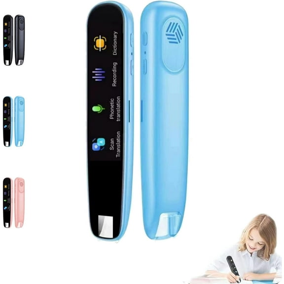 112 Language Electronic Dictionary with Offline Online Translation, Portable Smart Scanning & Reading Translators, Original Translator Pen, for Study,Work,Travel (Pink)