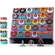 112 PCS Metal DND Condition Rings with Holder, DND Miniatures Status Rings in 28 Markers, Byhoo DND Condition Accessories Gifts for RPG Tabletop Games