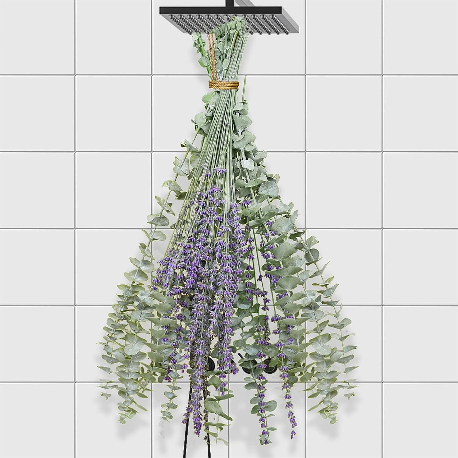 112 Pcs Dried Eucalyptus Stems & Lavender Flowers Bundle for Shower, 17 ...