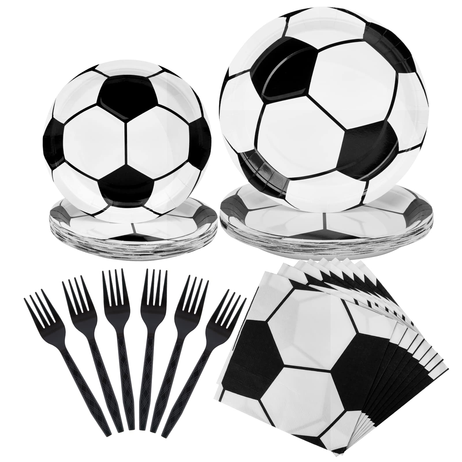 112 Pieces Soccer Party Decorations Soccer Birthday Party Supplies