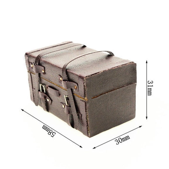 112 Scale Miniature Dollhouse Trunk Set with Adorable Packing Accessories and Tiny Bags for Realistic Garage Kits