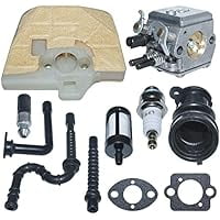 1125 120 0651 Carburetor Kit for 034 036 MS340 MS350 MS360 C3A-S31A, Filter Fuel Line Set