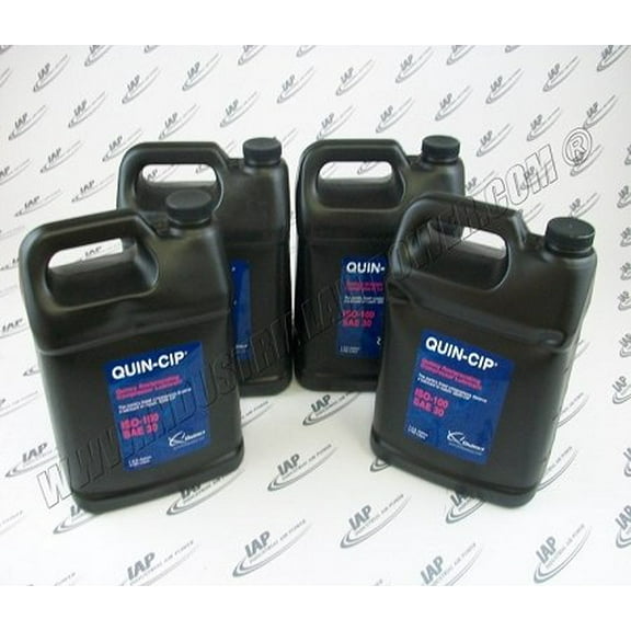 112543X100 Oil Quin-Cip 4-Gal ISO 100 - Designed for use with Quincy Air Compressors