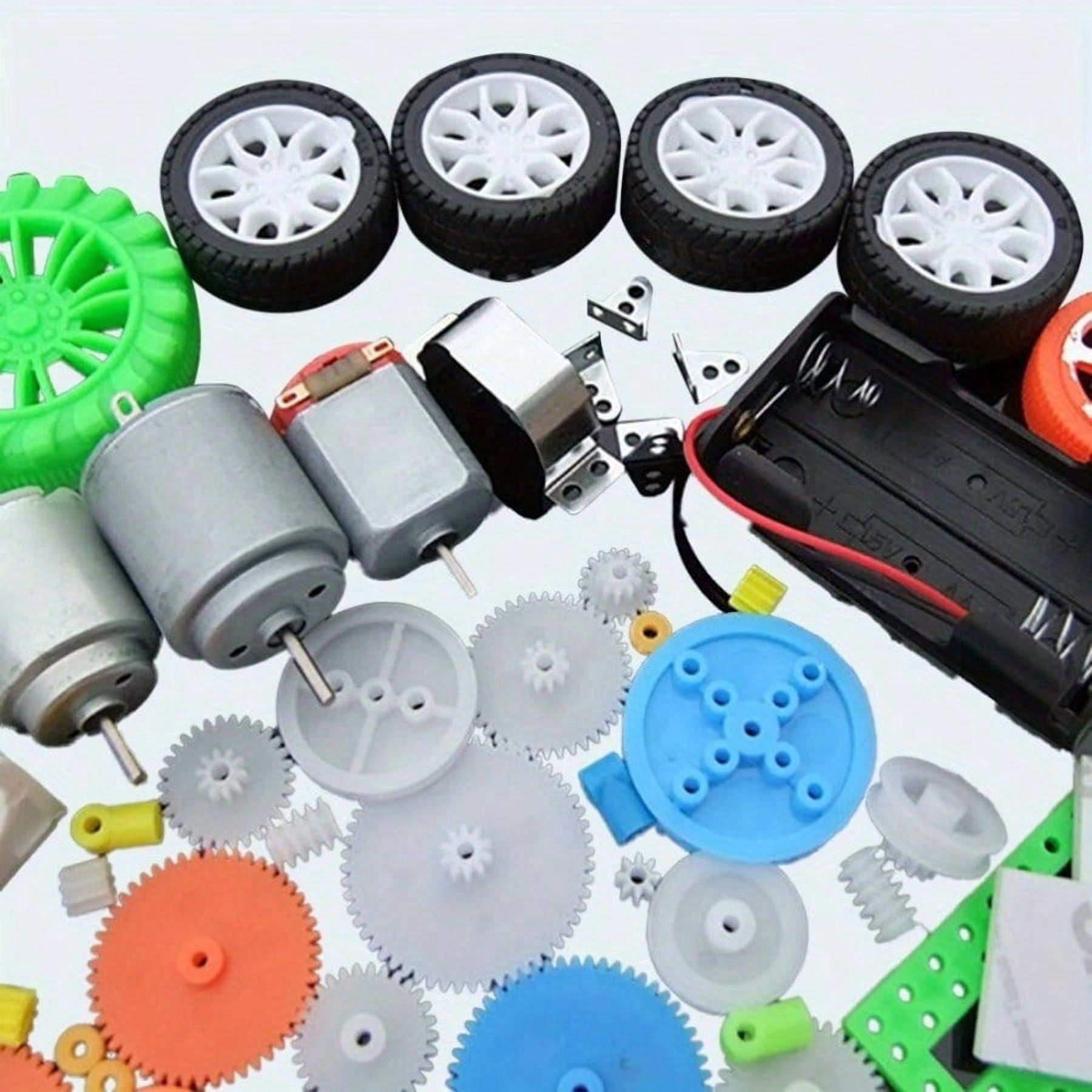 112Pcs DC Motor Kit Electric Mini Motor with Plastic Gears Motor ...
