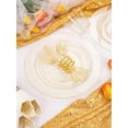 112Pcs Gold Glitter Plastic Plates,Gold Disposable Dinnerware Gold Plates I