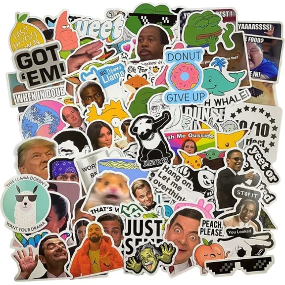 112Pcs Meme Stickers For Laptop Luggage Sktateboard Mug Usa Shipped High Quality