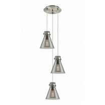 Innovations Lighting - Newton Cone - 3 Light Cord Hung Pendant In Industrial