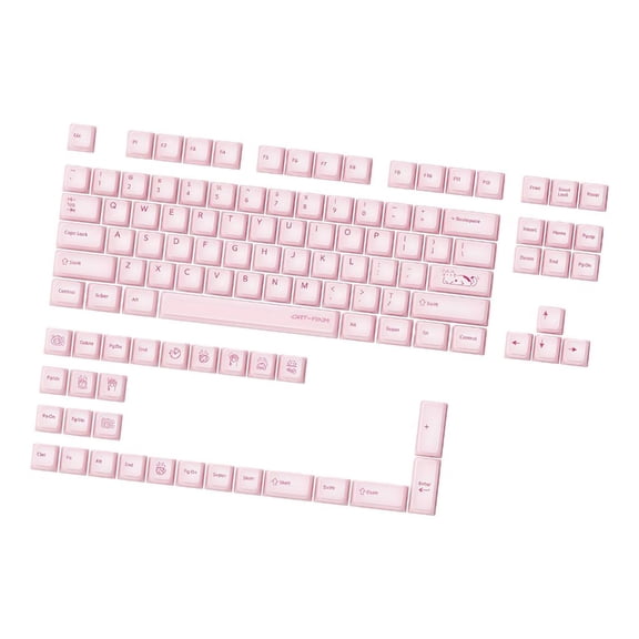 113 Backlit Jelly Keycaps Set, Sublimation Print Theme for Comfortable Mechanical Keyboard Typing