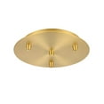 thumbnail image 1 of 113-SG-Innovations Lighting-Custom Cord-3 Light Round Multi Port Canopy in Transitional Style-9.88 Inches Wide by 1.63 Inches High   Satin Gold Finish, 1 of 1