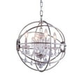 thumbnail image 1 of 1130 Geneva Collection Pendant 17"X19.5" Royal Cut Clear Crystals 4 Light Polished Nickel Finish, 1 of 9