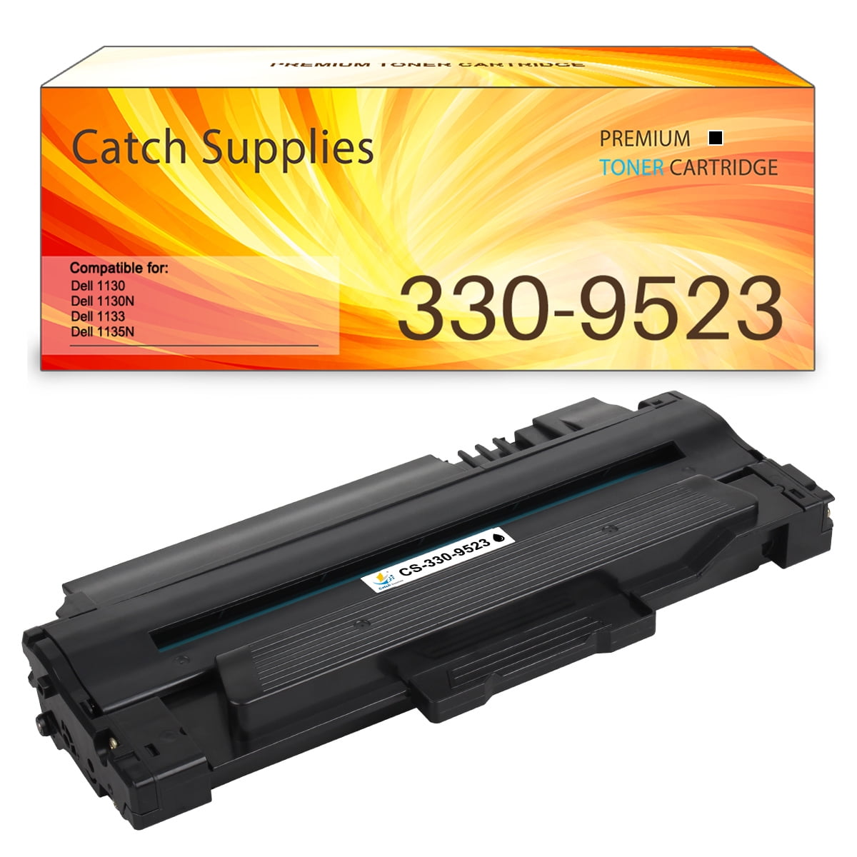 1130 Toner Cartridges Compatible for Dell 1130, 1130n, 1133, 1135n Set