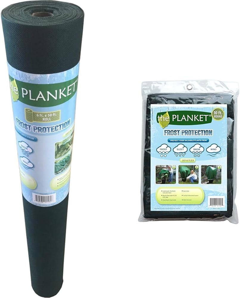 11300 6 x 50 ft Roll Frost Protection Plant Cover Dark Green Walmart