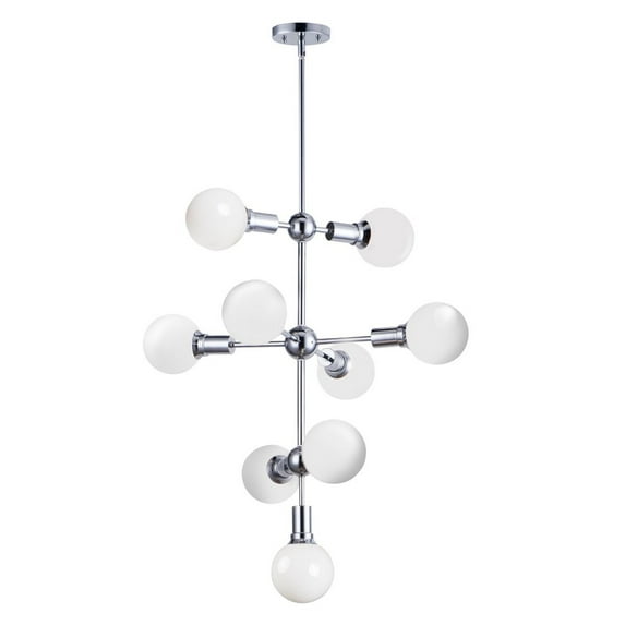 Maxim 11349 Molecule 9 Light 27" Wide Chandelier - Chrome