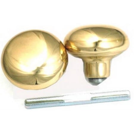 1135 2 Pack Brass Knob Set & Spindle