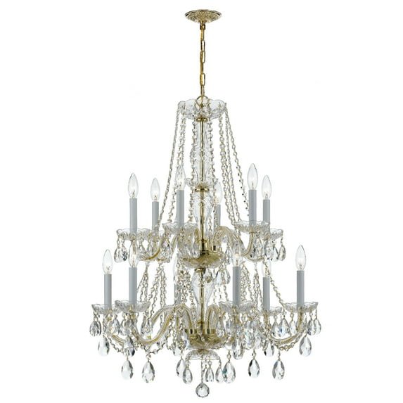 Crystorama Lighting - 12 Light Chandelier - Chandelier - Crystal - Six Light