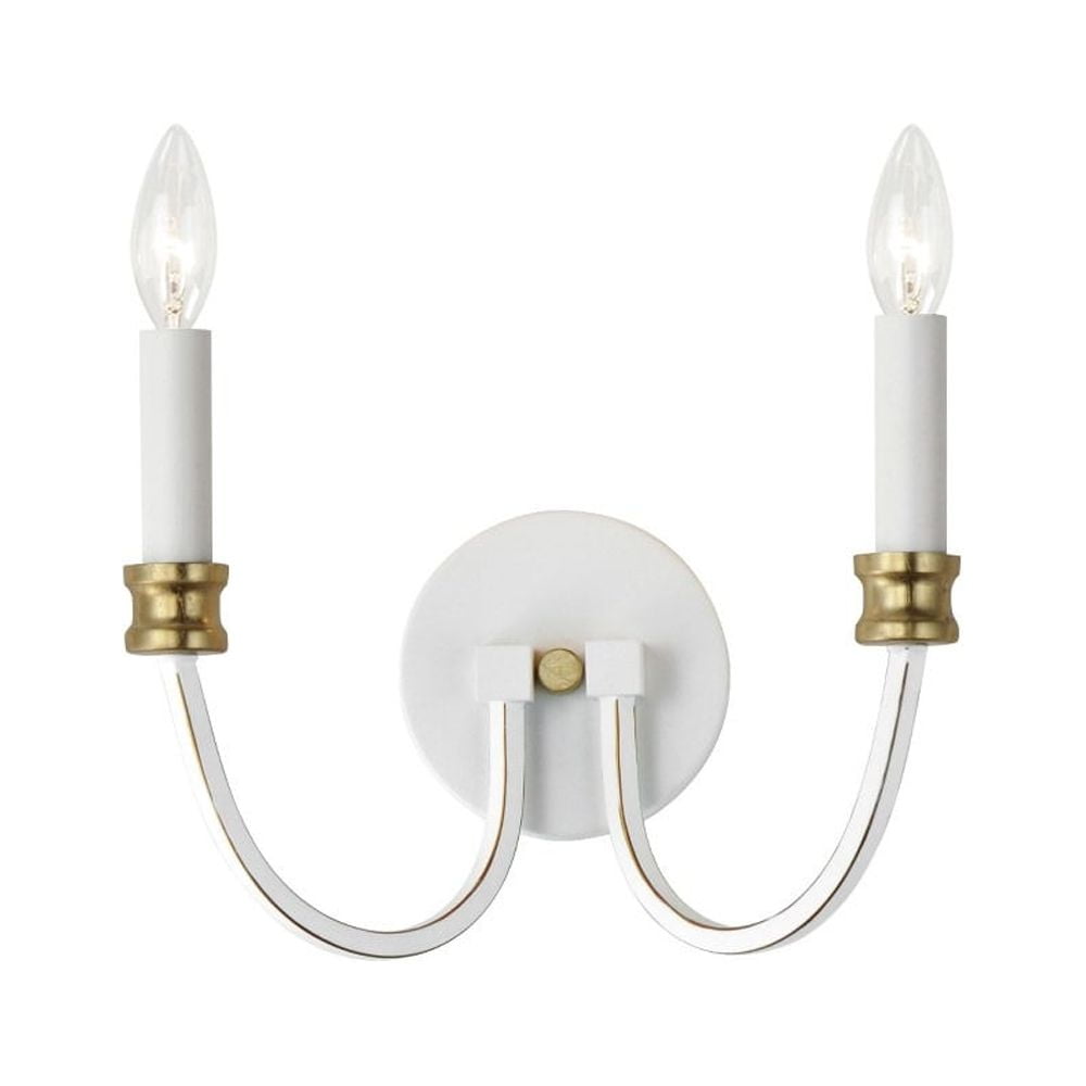 Elegant Black and Antique Brass Dimmable Wall Sconce