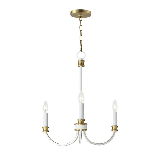 11373WWTGL Maxim Lighting Charlton - 3 Light Chandelier In Traditional Style-21 Inches Tall and 20 Inches Wide