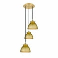 thumbnail image 1 of 113B-3P-SG-M14-SG-Innovations Lighting-Adirondack - 3 Light Pendant In Art Deco Style-9.25 Inches Tall and 9.88 Inches Wide, 1 of 3