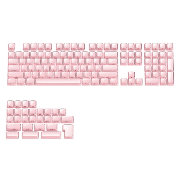 113Key Crystal Jelly Keycap Collection OEM Profile Keycaps Double Shot for Typing Precisions and Aesthetics