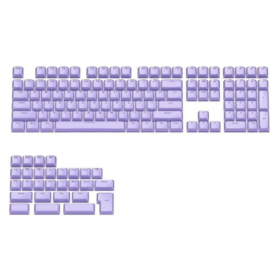 113Key Keycaps Set for Mechanical Keyboards with Double Shot Injections OEM Profile Keycap Crystal Jelly Design