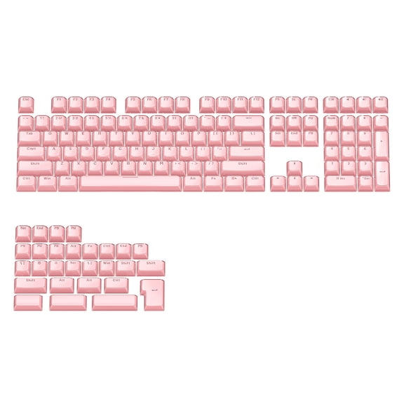 113Key Keycaps Set for Mechanical Keyboards with Double Shot Injections OEM Profile Keycap Crystal Jelly Design