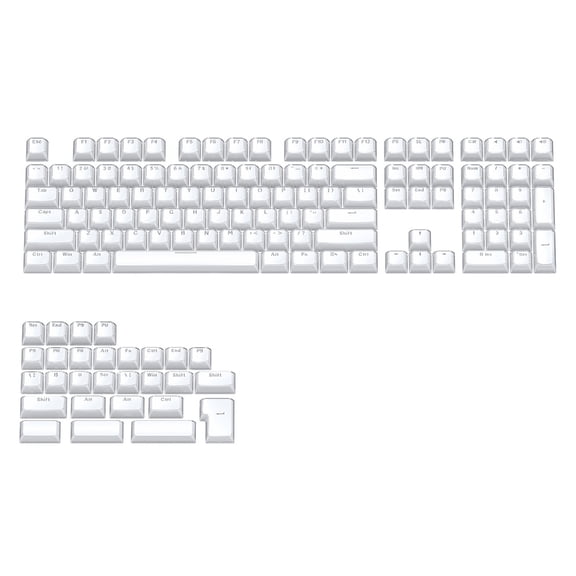 113Key Crystal Jelly Keycap Set OEM Profile Double Shot PC for Enhances Typing Experience on Computers and Laptops