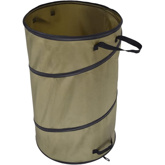 113L Collapsible Trash Can 30 Gallon Recycling Large Leaf Garbage Bag with 4 Handles