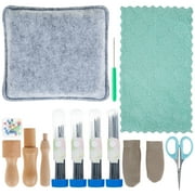 113Pcs Needle Felting Tool Kit DIY Wool Felt Needling Tool Kit Needle Felt Starter Kit DIY Needle Felting Supplies Complete Needle Felting Kit with Wool Felt Pad for Beginners