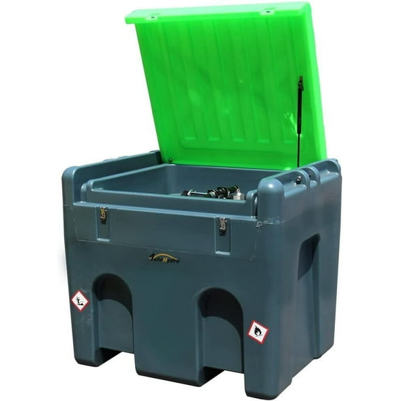 114 Gallon Polyethylene PE Diesel Fuel Storage Tank System 13 GPM Flow Rate