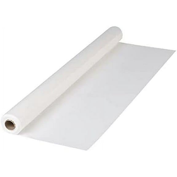 114000 Plastic Tablecover Roll, 300' Length x 40" Width, White