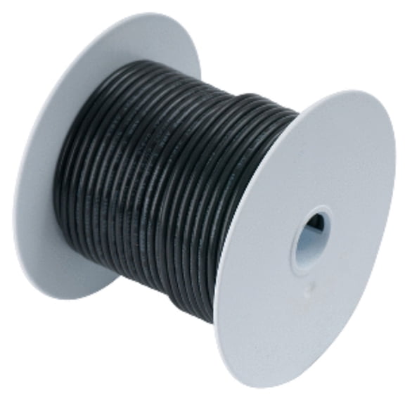 6" Black Functional and Flexible Ancor 25' 2 AWG Tinned Copper Wire