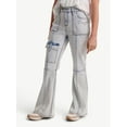 thumbnail image 1 of Justice Girls Cargo Flare Jeans, Sizes 6-18, 1 of 5