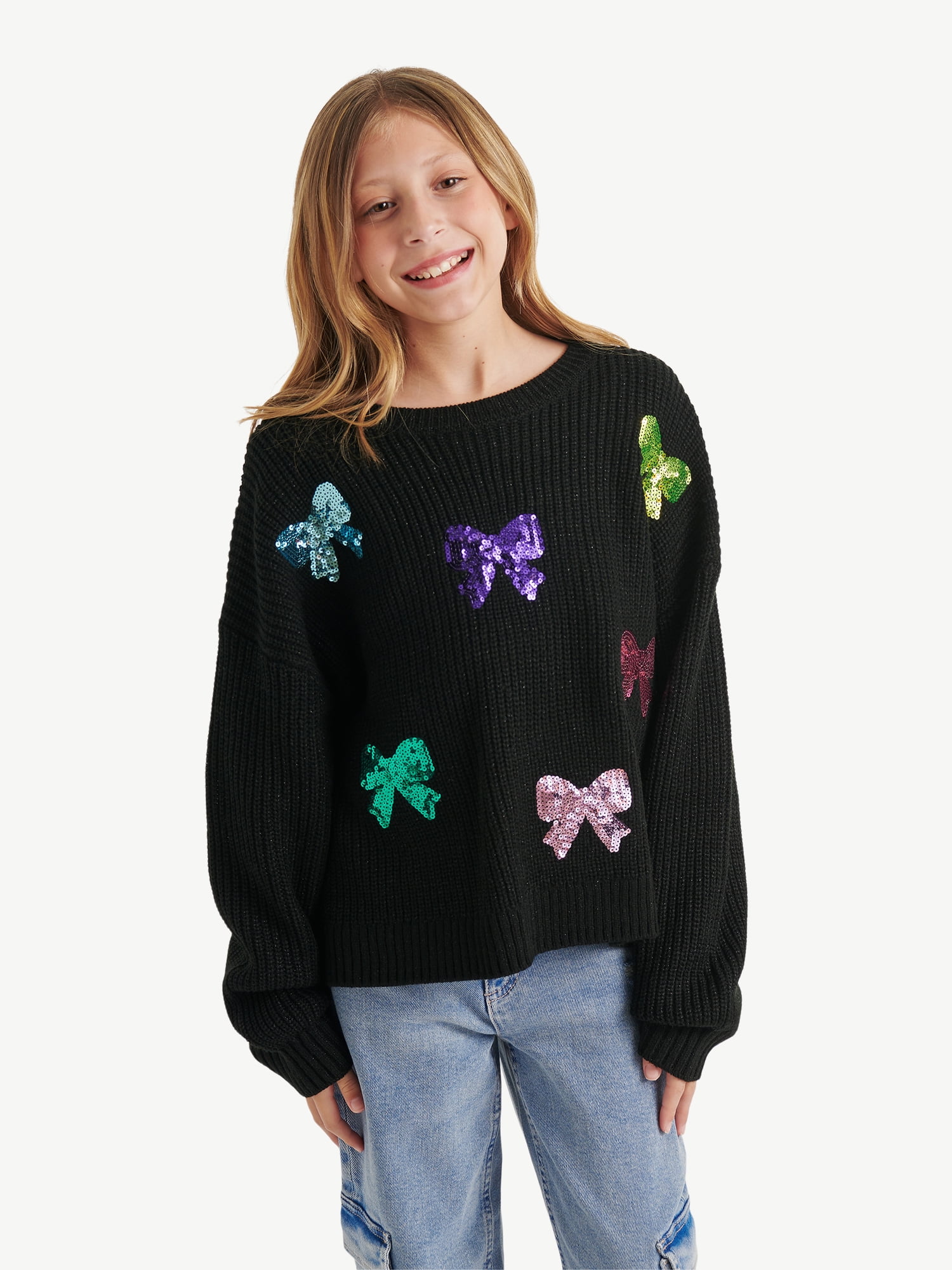 Justice Girls Ribbon Sweater, Sizes XS - XLP