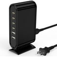 thumbnail image 1 of 114W USB C Charger Block Charging Station, 6 Port 4 Type C & 2 USB A Fast Charging Hub, Multi Device Wall Plug Cube Compatible with iPhone 16 15 Pro Max/14/iPad Pro/Samsung Galaxy S25/S24 Ultra/S23, 1 of 8