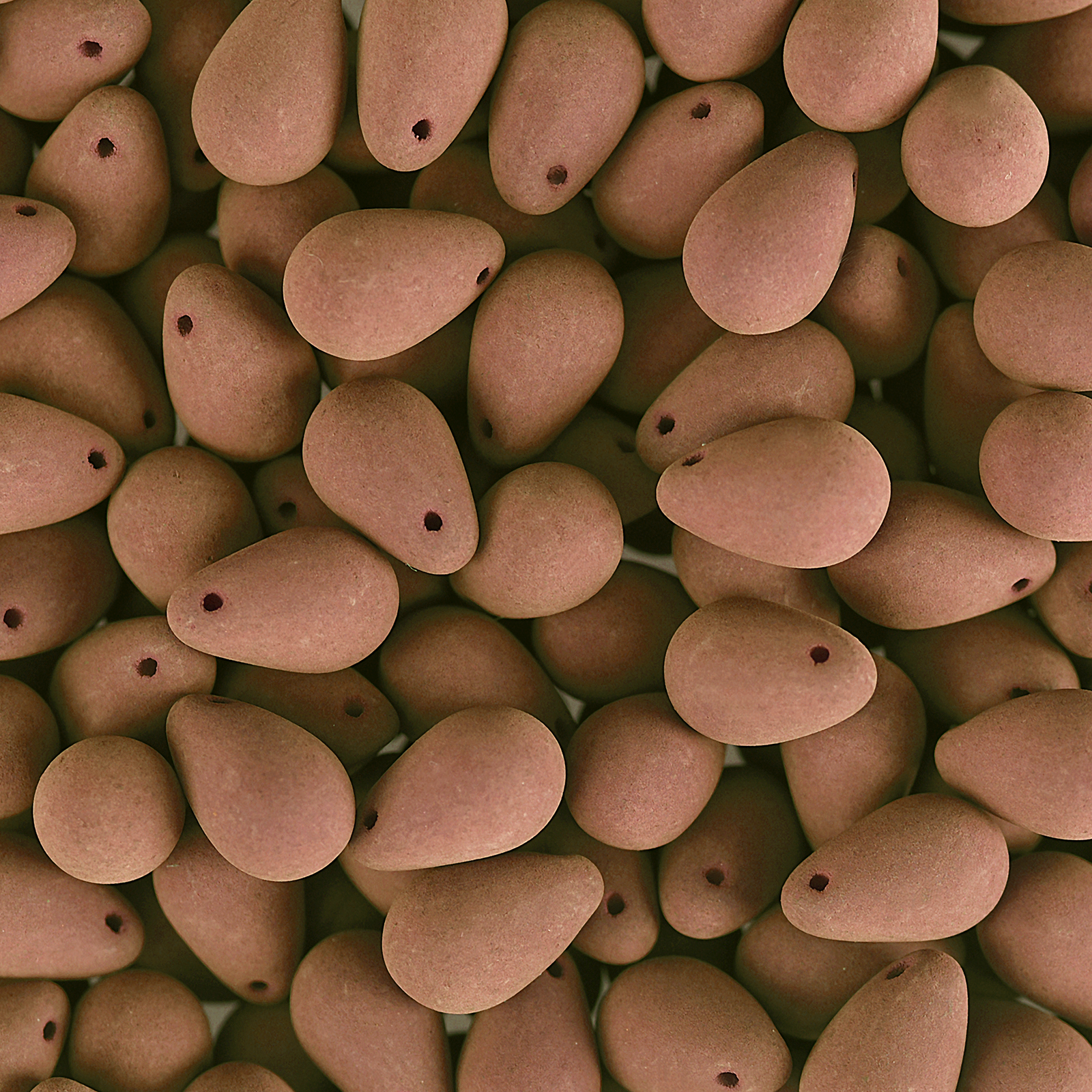 114pcs John Bead 6x9mm Czech Glass White Alabaster Cocoa Teardrop Bead Strands for DIY Jewelry Making Crafts