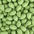 thumbnail image 1 of 114pcs John Bead 6x9mm Czech Glass White Alabaster Soft Lime Teardrop Bead Strands for DIY Jewelry Making Crafts, 1 of 6