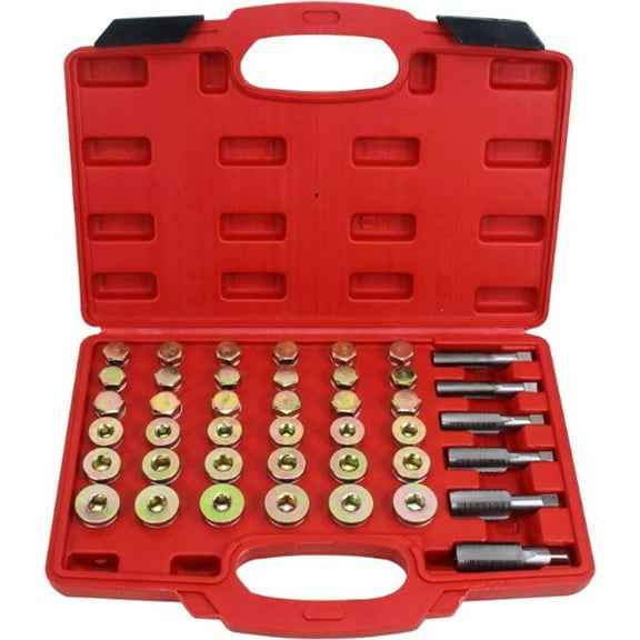 114pcs Oil Pan Plug Repair Kit  With Carry Case