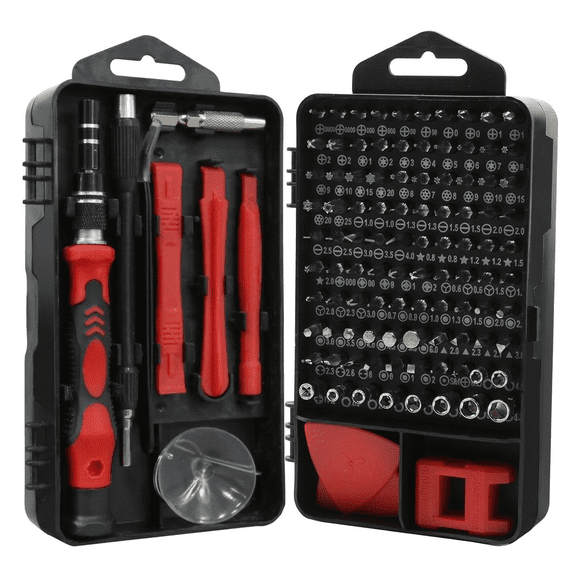 115 in 1 Precision Screwdriver Set, Magnetic Electronics Repair Tool Kit with Portable Case, Professional Computer Repair Kit for PC, Laptop, iPhone, Watch, Glasses, Game Consoles and DIY