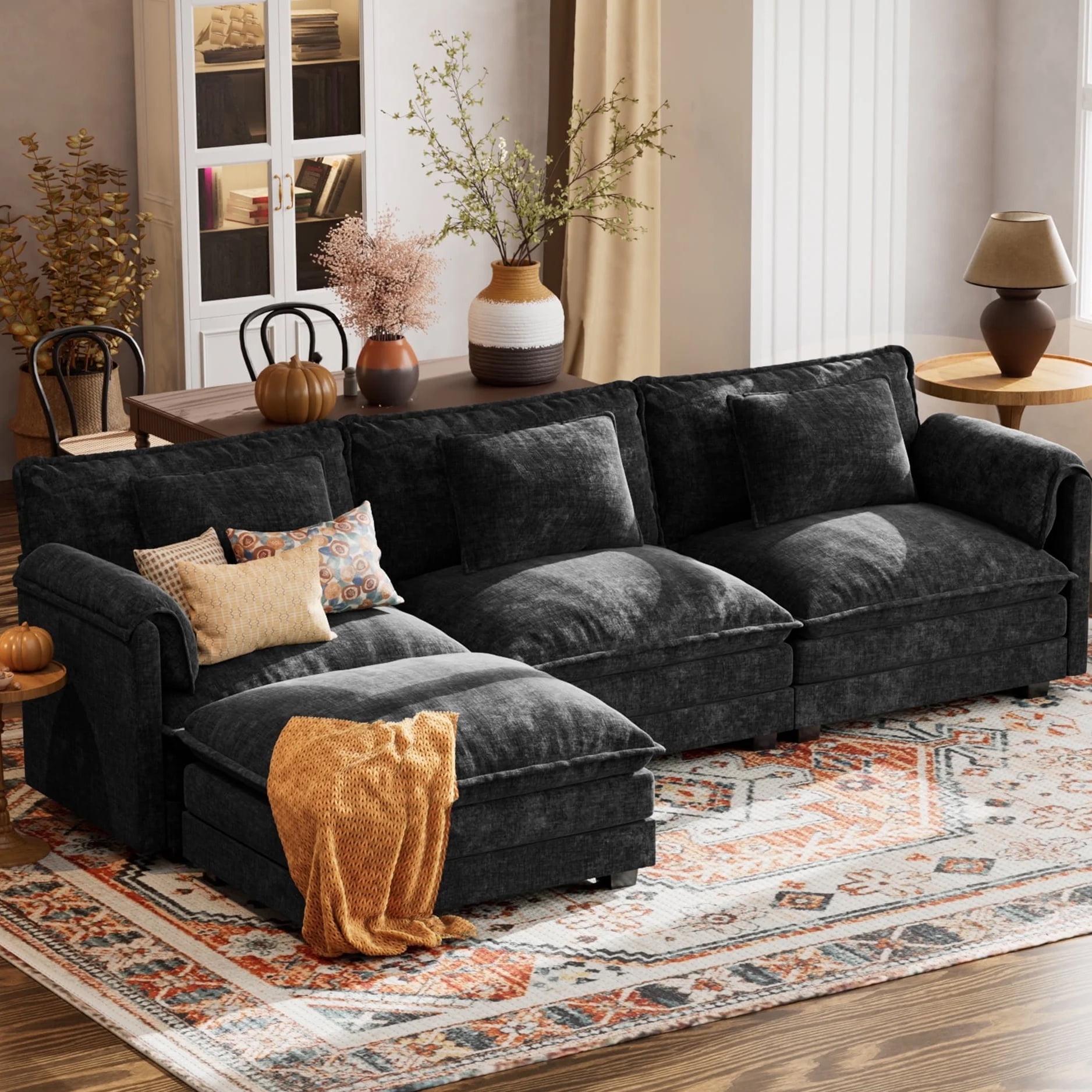 JULY'S SONG 113'' Modular Sectional Sofa with with Movable