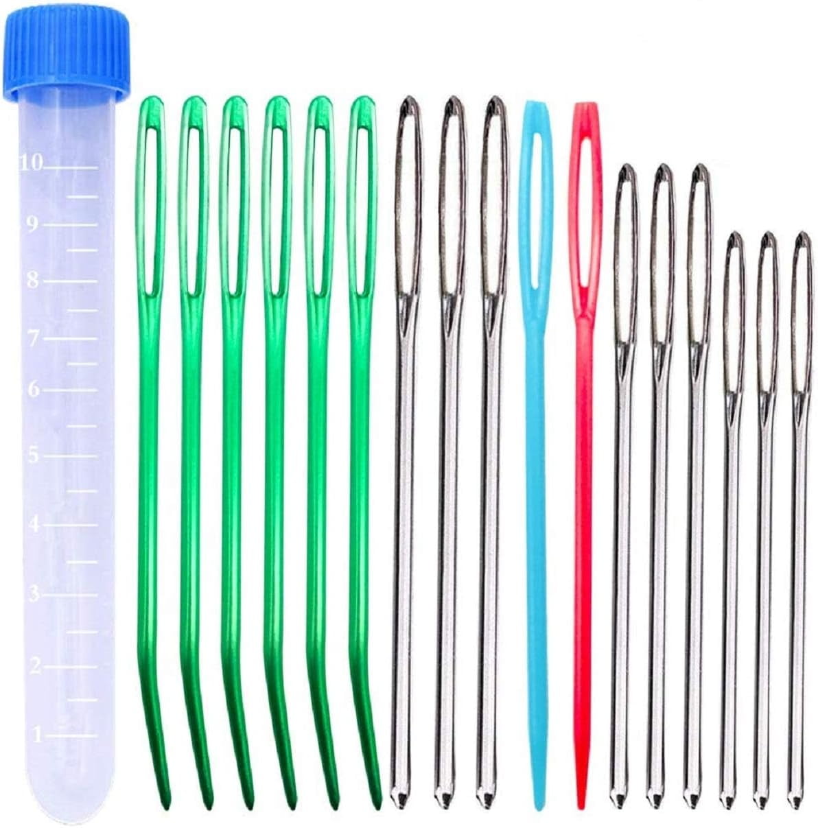 Large-Eye Blunt Needles, Stainless Steel Yarn Knitting Needles, Sewing  Needles, Crafting Knitting Weaving Stringing Needles,Perfect for Finishing  Off Crochet Projects (18 Pieces) 