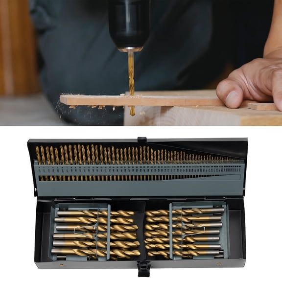 115 Pcs Letter Drill Bit Set Electric Spiral High Speed Drill Bit Set
