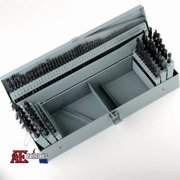 Drill Bit Index Set Large Metal Steel 115 Piece Fractional Number and Letter Size