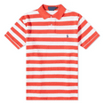 thumbnail image 1 of $115 Polo Ralph Lauren Mens Classic Fit Striped Mesh S/S Polo Shirt,White/Red,XL, 1 of 2