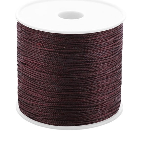 115 Yards/Spool Sewing Waxed Thread 0.5mm Hand Stitching Thread for Craft Shoe Repairing Bookbinding Sewing Thread 115 Yard Per Spool Waxed Thread Cord Hand Stitching Thread for Sewing Bookbinding