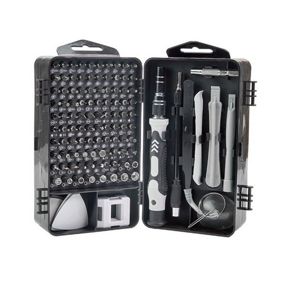 115-in-1 Alloy Steel Screwdriver Set, Multi-functional Tool for Computer Repair, Precision Screwdriver Kit, Gray, Repair Tool Set for Electronics