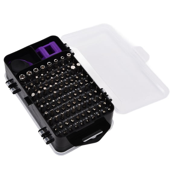 115-in-1 Precision Screwdriver Set, Magnetic Bits Kit for Electronics Repair, Watch and Game Console Maintenance, Durable Chrome Vanadium Steel