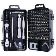 115 in 1 Screwdriver Set Mini Precision Screwdriver Multi Computer PC Mobile Phone Device Repair INSULATED Hand Home Tools Kit (Grey 115 in 1)