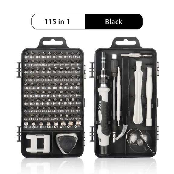 115 in 1 Screwdriver Set with Case, Magnetic Precision Repair Tool Kit for Electronics and DIY Use