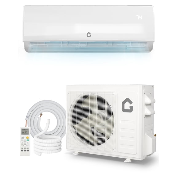 11500 BTU Ductless Mini Split Central Air Conditioner & Heat Pump 17 SEER2 5-in-1 Cooling, Heating, Dehumidifier Wall Mounted